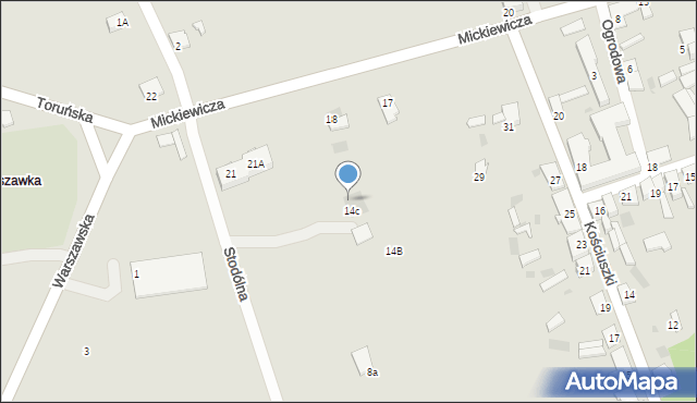 Nieszawa, Stodólna, 14d, mapa Nieszawa