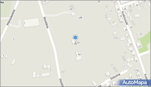 Nieszawa, Stodólna, 8a, mapa Nieszawa