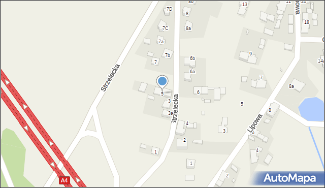 Nogowczyce, Strzelecka, 5, mapa Nogowczyce