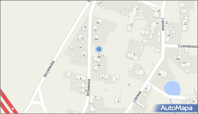 Nogowczyce, Strzelecka, 6b, mapa Nogowczyce