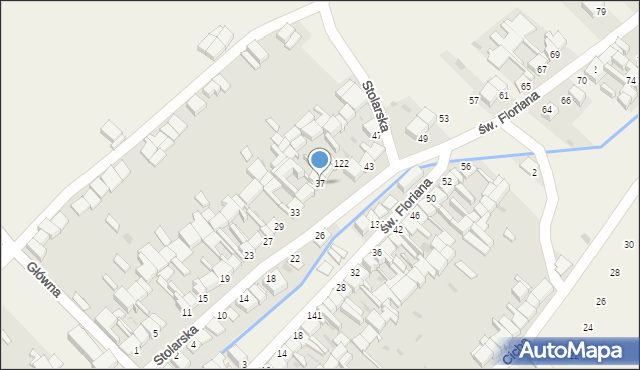 Nowa Biała, Stolarska, 37, mapa Nowa Biała