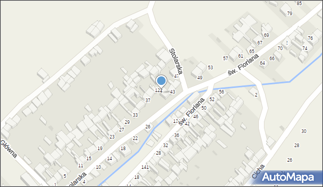 Nowa Biała, Stolarska, 41, mapa Nowa Biała