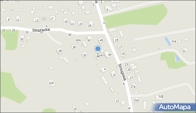 Nowa Dęba, Strażacka, 44, mapa Nowa Dęba