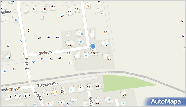 Nowa Iwiczna, Stokrotki, 23A, mapa Nowa Iwiczna