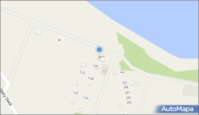 Nowa Łuka, Stary Dwór, 3d, mapa Nowa Łuka