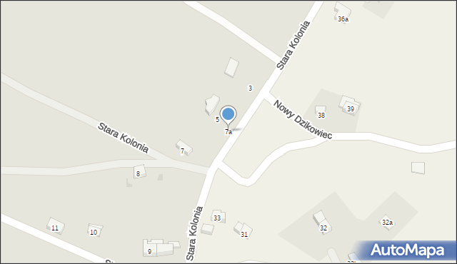 Nowa Ruda, Stara Kolonia, 7a, mapa Nowa Ruda