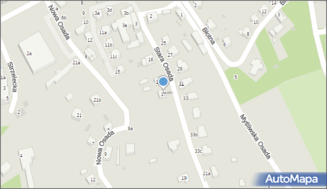 Nowa Ruda, Stara Osada, 17, mapa Nowa Ruda
