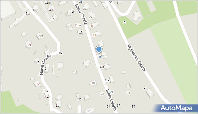 Nowa Ruda, Stara Osada, 33b, mapa Nowa Ruda