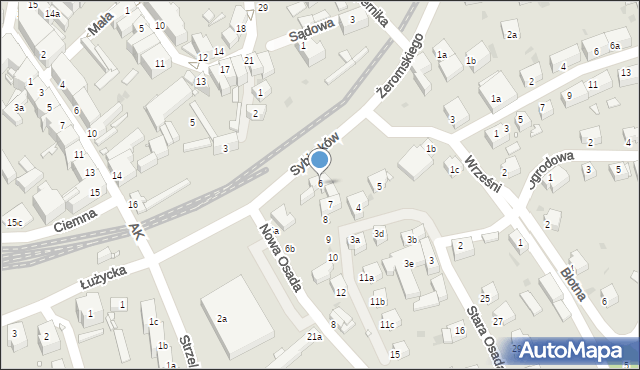 Nowa Ruda, Stara Osada, 6, mapa Nowa Ruda