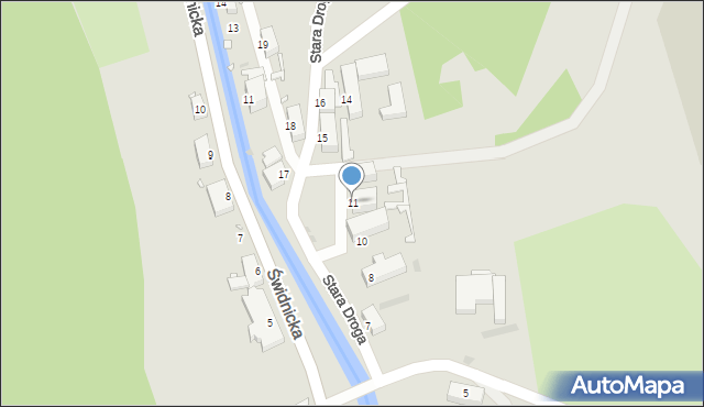 Nowa Ruda, Stara Droga, 11, mapa Nowa Ruda