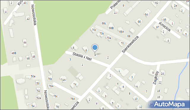 Nowa Sól, Stasia i Nel, 4, mapa Nowa Sól
