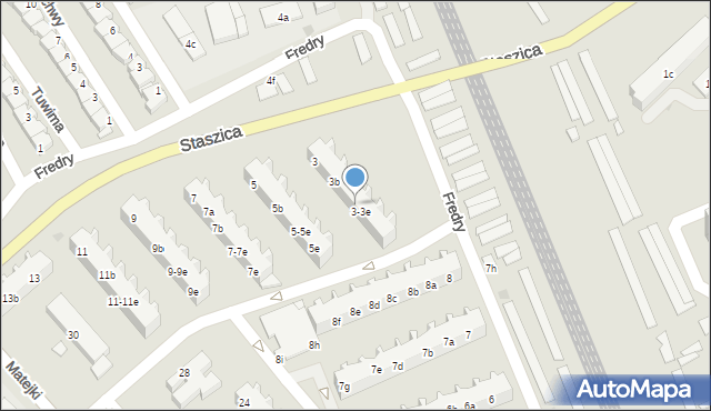 Nowa Sól, Staszica Stanisława, 3d, mapa Nowa Sól