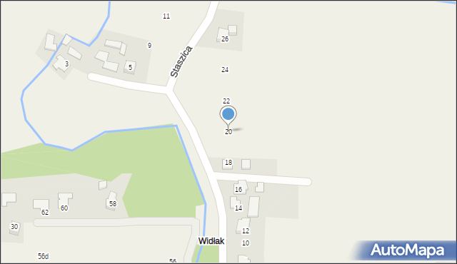 Nowa Wieś, Staszica Stanisława, 20, mapa Nowa Wieś