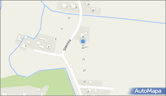 Nowa Wieś, Staszica Stanisława, 24, mapa Nowa Wieś