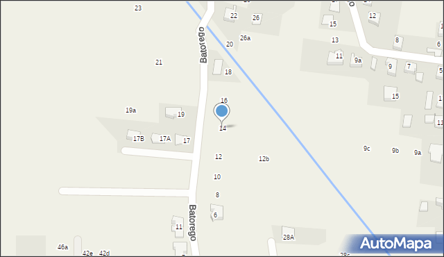 Nowa Wieś, Stefana Batorego, 14, mapa Nowa Wieś