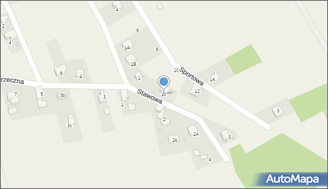 Nowa Wieś, Stawowa, 1c, mapa Nowa Wieś