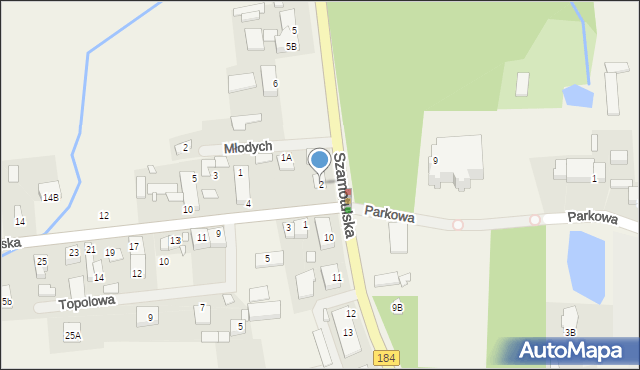 Nowa Wieś, Staromiejska, 2, mapa Nowa Wieś