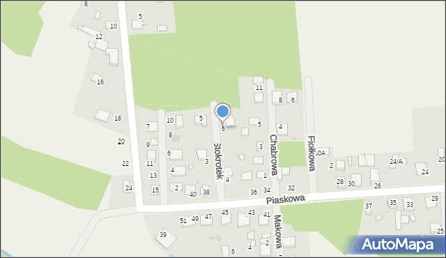 Nowa Wieś Tworoska, Stokrotek, 6, mapa Nowa Wieś Tworoska