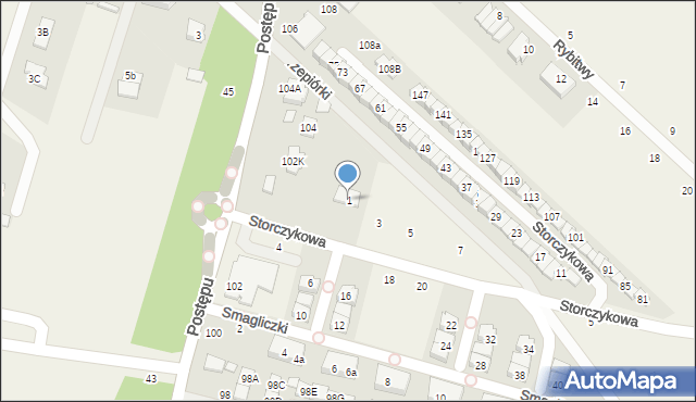 Nowa Wola, Storczykowa, 1, mapa Nowa Wola