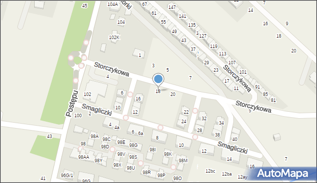 Nowa Wola, Storczykowa, 18, mapa Nowa Wola