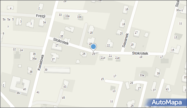 Nowe Bielice, Stokrotek, 23, mapa Nowe Bielice