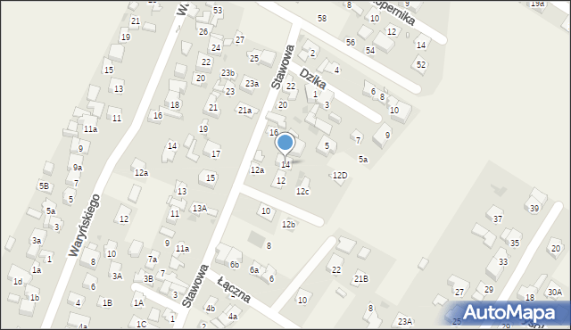 Nowe Grocholice, Stawowa, 14, mapa Nowe Grocholice