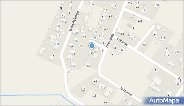 Nowe Grocholice, Stawowa, 1C, mapa Nowe Grocholice