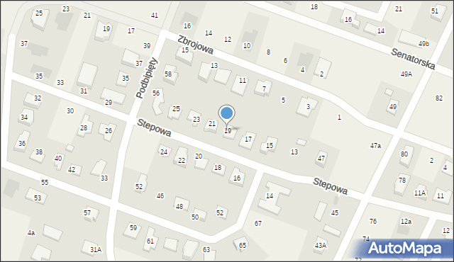 Nowe Gulczewo, Stepowa, 19, mapa Nowe Gulczewo