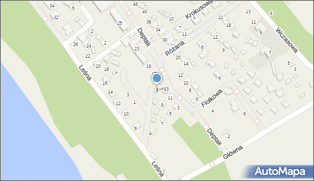 Nowy Dębiec, Storczykowa, 8, mapa Nowy Dębiec