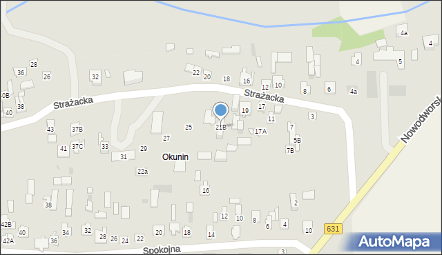 Nowy Dwór Mazowiecki, Strażacka, 21B, mapa Nowy Dwór Mazowiecki