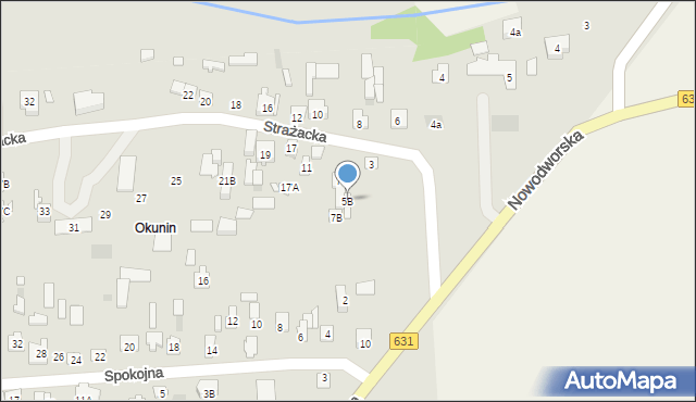 Nowy Dwór Mazowiecki, Strażacka, 5B, mapa Nowy Dwór Mazowiecki