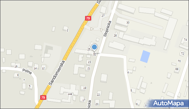 Nowy Korczyn, Stopnicka, 32, mapa Nowy Korczyn