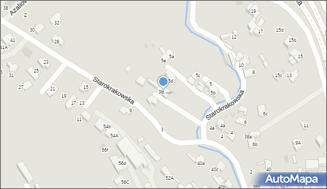 Nowy Targ, Starokrakowska, 3b, mapa Nowego Targu