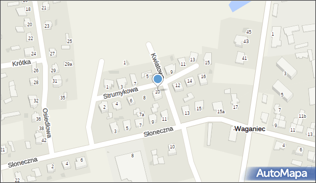 Nowy Zbrachlin, Strumykowa, 10, mapa Nowy Zbrachlin