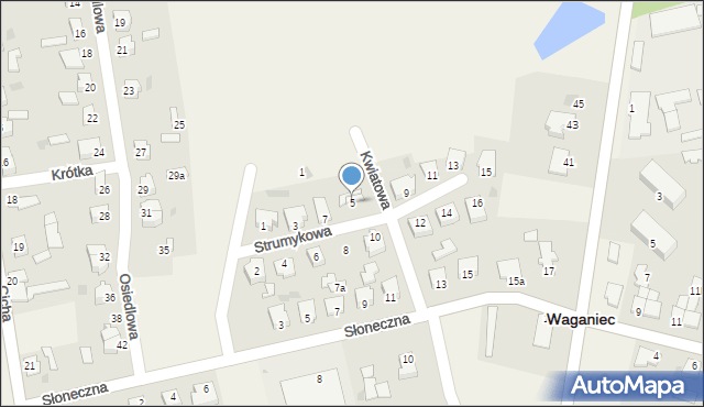 Nowy Zbrachlin, Strumykowa, 5, mapa Nowy Zbrachlin