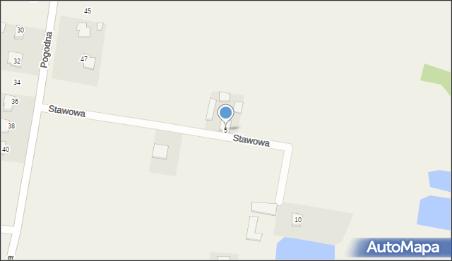 Oblęgór, Stawowa, 5, mapa Oblęgór