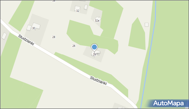 Oblęgór, Studzianki, 24, mapa Oblęgór