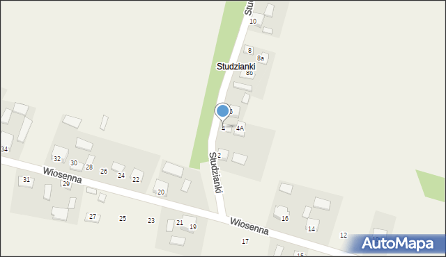 Oblęgór, Studzianki, 4, mapa Oblęgór