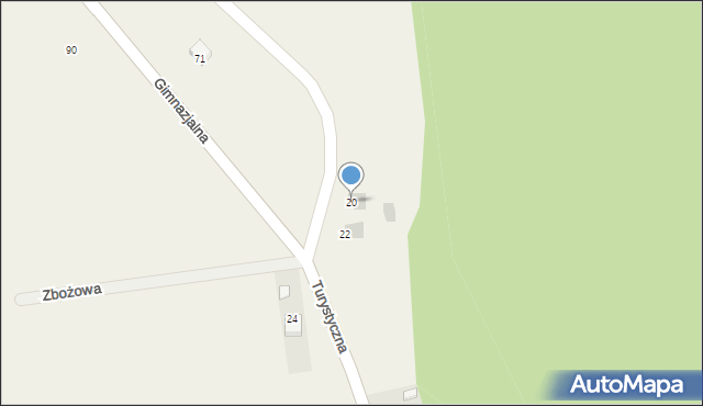 Oblęgorek, Strażaków, 20, mapa Oblęgorek