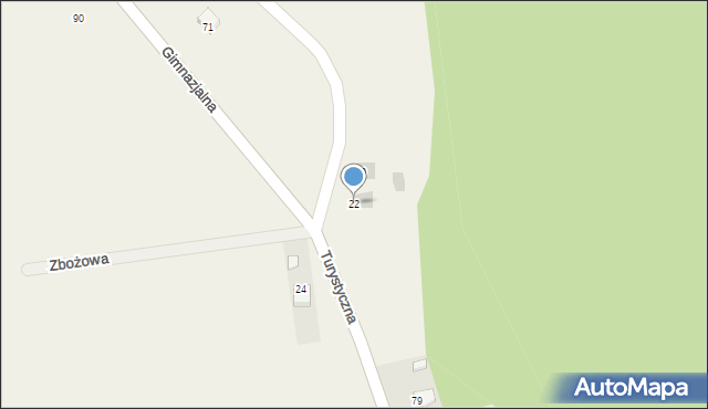 Oblęgorek, Strażaków, 22, mapa Oblęgorek