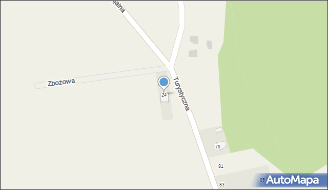 Oblęgorek, Strażaków, 24, mapa Oblęgorek