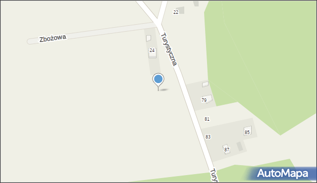 Oblęgorek, Strażaków, 24a, mapa Oblęgorek