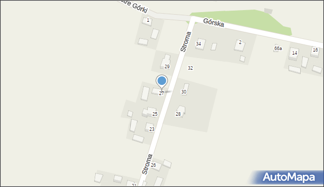 Oblęgorek, Stroma, 27, mapa Oblęgorek