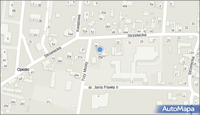 Odolanów, Strzelecka, 35a, mapa Odolanów