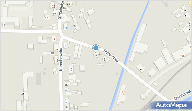 Odolanów, Strzelecka, 5a, mapa Odolanów
