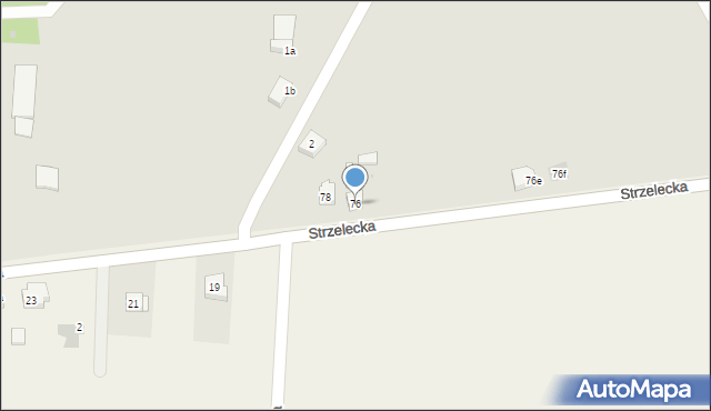 Odolanów, Strzelecka, 76, mapa Odolanów