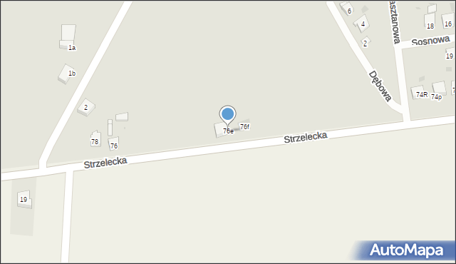 Odolanów, Strzelecka, 76e, mapa Odolanów