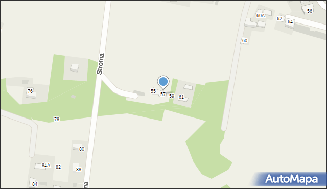 Okocim, Stroma, 57, mapa Okocim