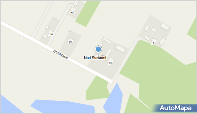 Oksa, Stawowa, 16, mapa Oksa