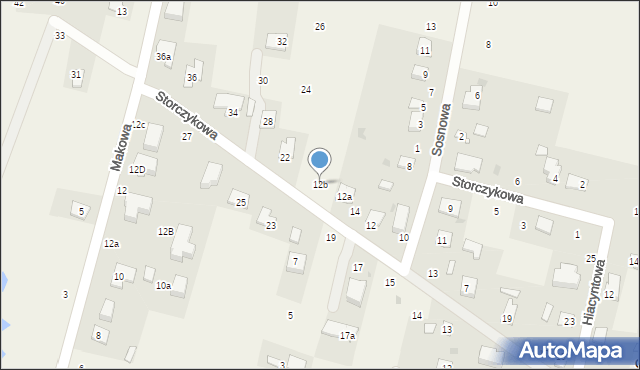 Okszów, Storczykowa, 18, mapa Okszów